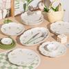 Mod Lanka Embossed Daisy Dinnerware Set
