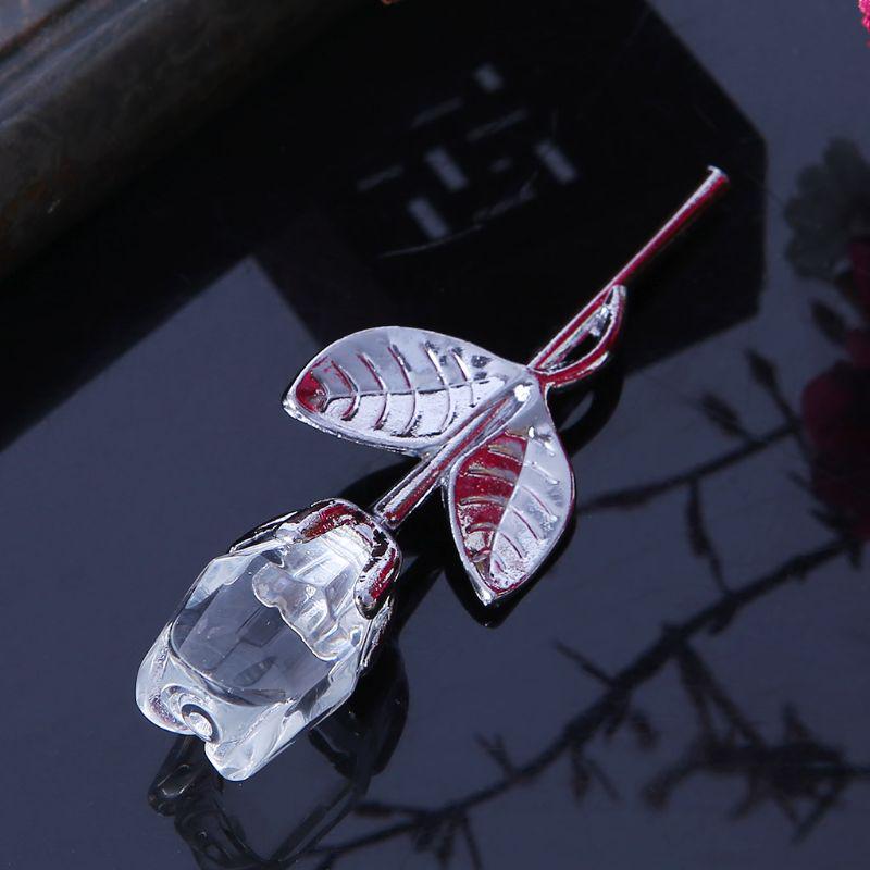 Buy Mini Crystal Rose Flowers Home Decor Birthday Wedding Craft ...
