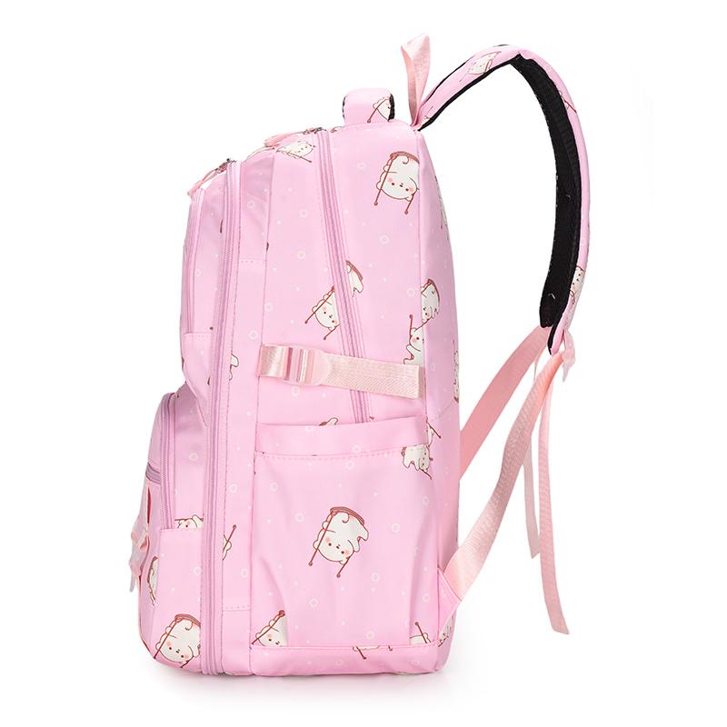 Women's Print Backpack Girls Large Capacity Backpack Cartoon Student Schoolbag