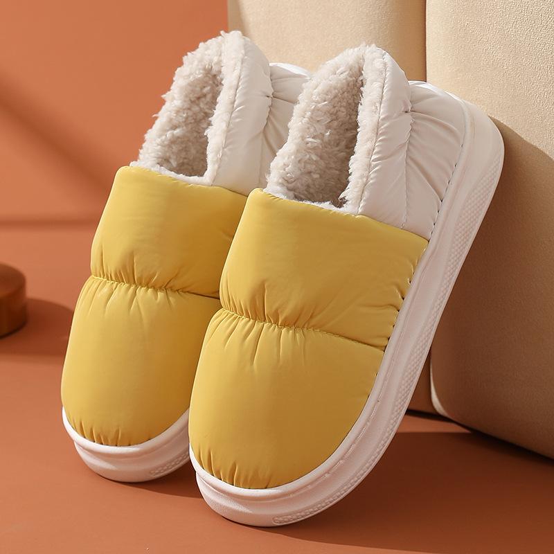 Bag heel household cotton slippers household autumn and winter thick-bottomed warm slippers non-slip stall cotton mop