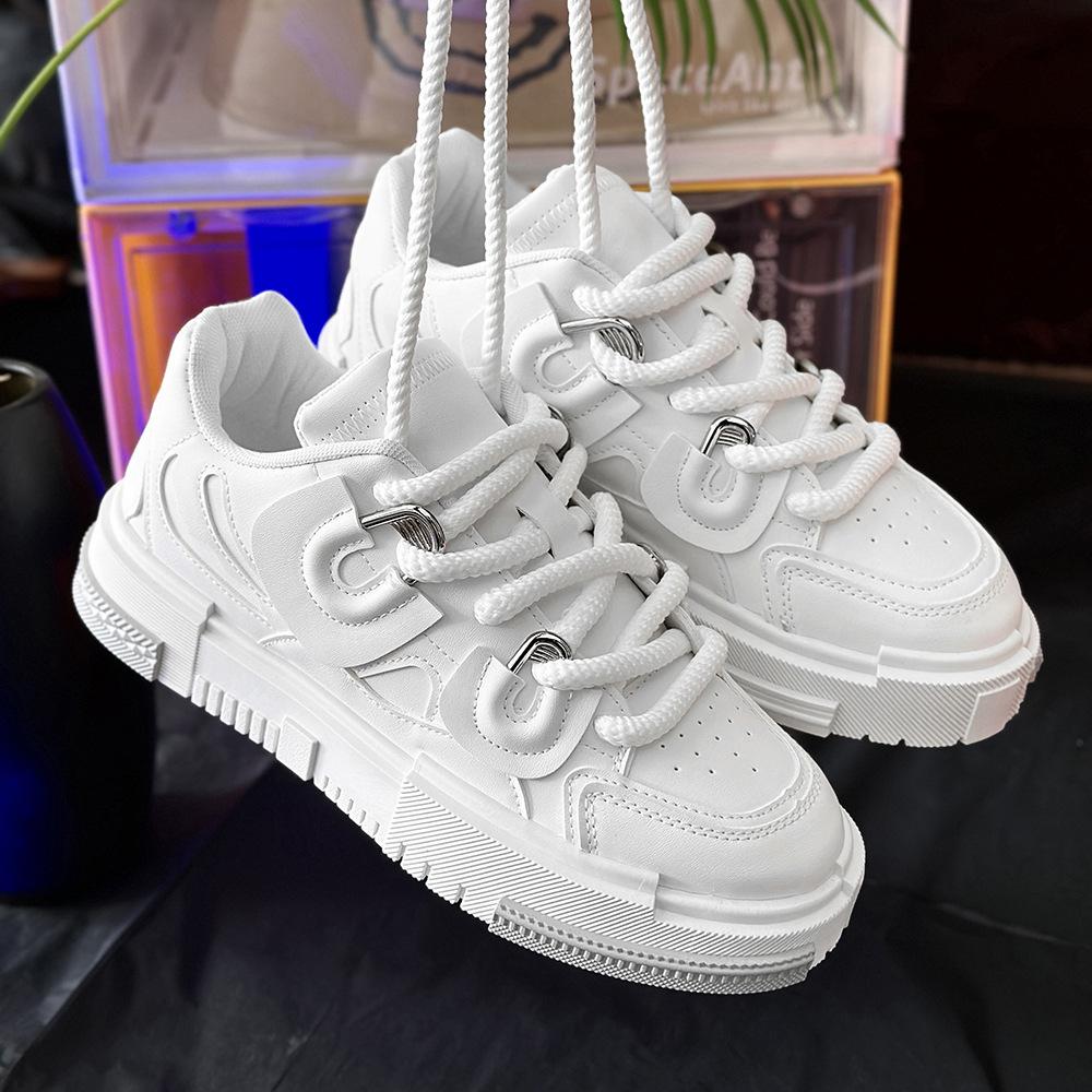 Shoes new men's shoes niche design bread shoes men's casual skateboard shoes wind board shoes men