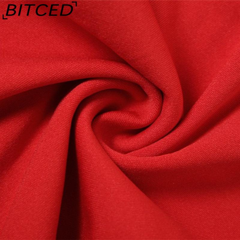 BITCED Autumn Women's Solid-Colour Slim-Fit Streetwear Off-the-Shoulder Strapless Dress