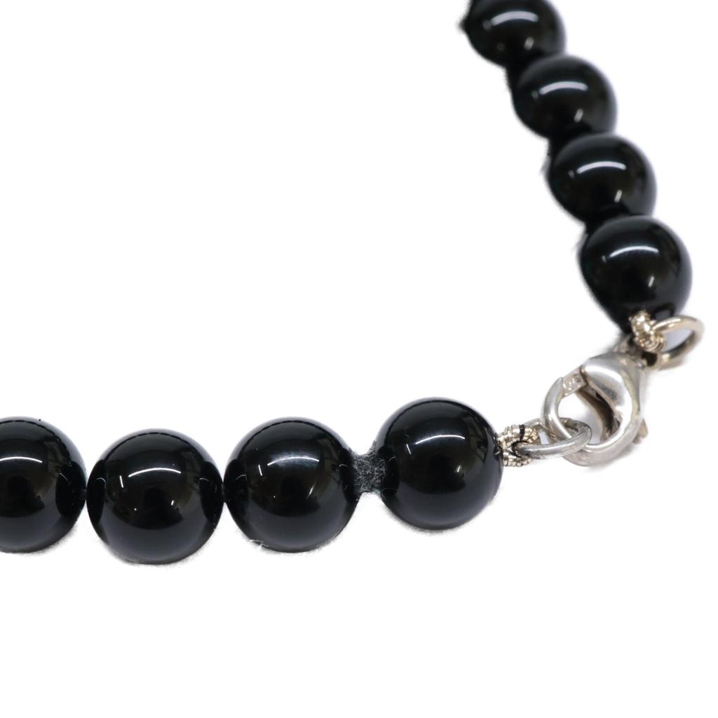 TIFFANY&Co. AG925 Return to Heart Tag Onyx Bracelet Silver / BlackUsed