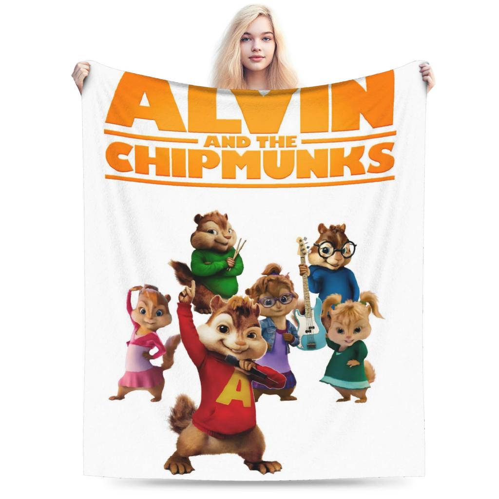 Alvin and the Chipmunks Accessories Blanket Lightweight Thin Flannel Throw Blanket Cozy Quilt