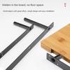 Double T Type Hidden Shelf Bracket Invisible Floating Wall Shelf Heavy Support Carrier Rod
