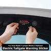 For Tesla Model Y Juniper Electric Tailgate Warning Sticker Model 3 Highland Car Trunk Warning Sticker Accessory