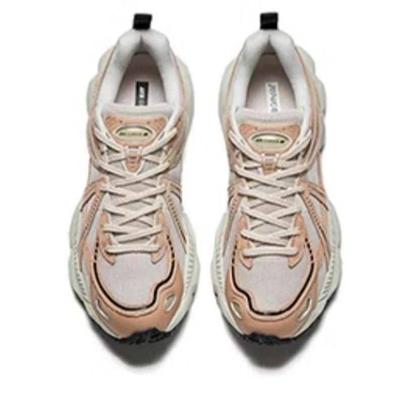 Anta Champion All-Weather Series Retro Versatile Fashion Trend Non-Slip Breathable Low-Top Dad Shoes Men sneaker Gray Pink 112448802A-3