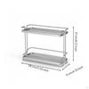 Counter Shelf Organizer with Two Tiers Ventilated Countertop SpaceSaving DoubleLayer