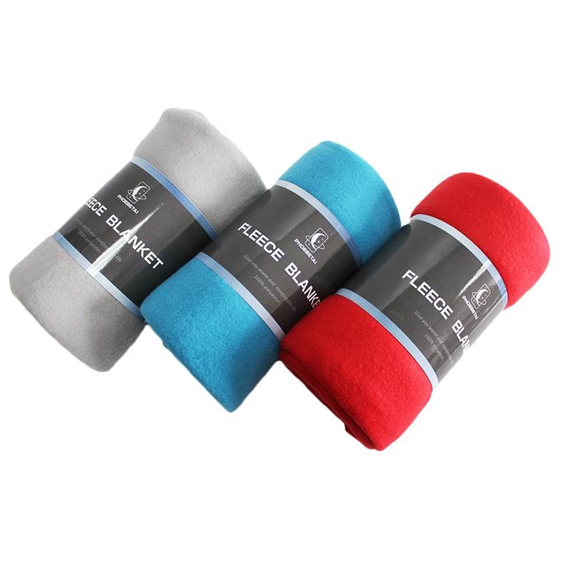 Super Soft Weighted 100% Polyester Online Polar Fleece Blankets Stock Lots 120x150cm