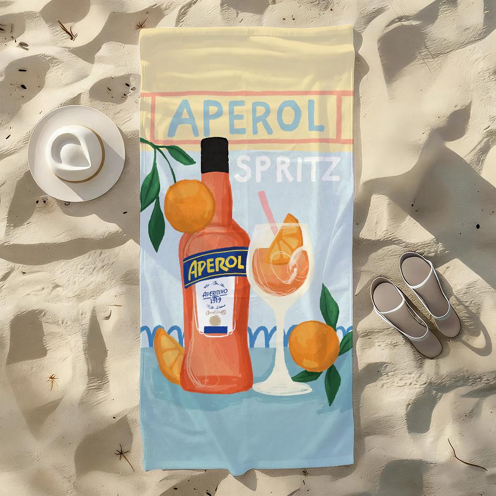Fashion Drink A-AperolS S-Spritz Towel For Swim Yoga Gym Quick Drying Soft and Skin-friendly Beach Towels All-Season