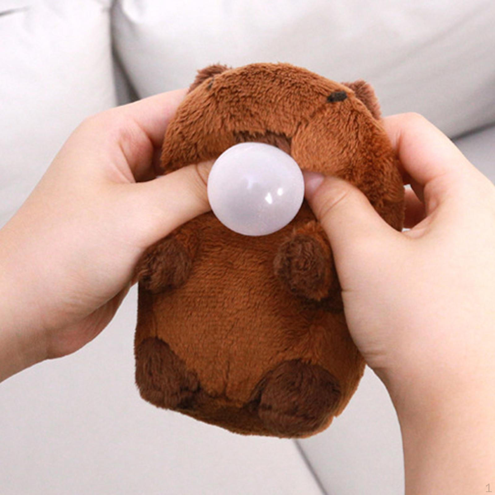 

Capybara Plush Toys Cute Stuffed Toy Handbag Pendant Key Holder Soft Animal