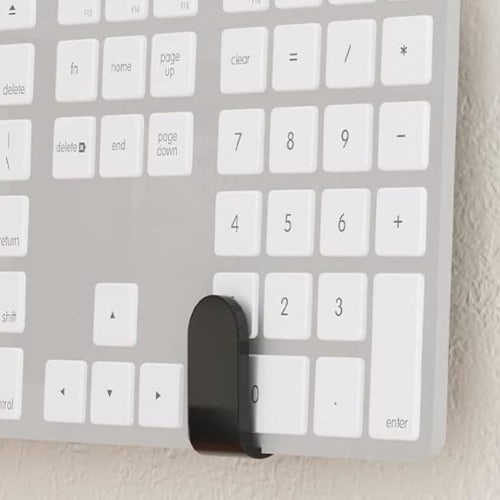 STOBOK Keyboard Wall Hanger, 2-Piece Acrylic Universal Keyboard Wall Mount Stand, Gaming Keyboard Storage Organizer