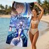 Customizable Personalized Beach Towels Genshin Impact Navelette Themed designs.Suitable for the Beach, Yoga, Sports;ideal As Beach Accessories