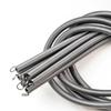 1m Spring Coil Extension with Hook - Strong Tensile Force, Thin Soft Sheath, for Tarpaulins & Sliding Doors