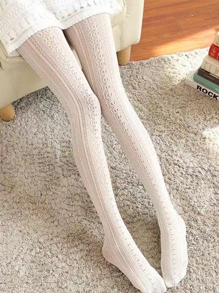 

Лолита Бежевые Кружевные Колготки Новые Колготки Кружевные Модные Лолита Японские JK Милые Ажурные Носки Дышащие Взрослые Чулки One Size бежевый