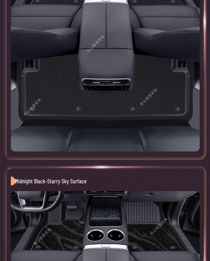 Galaxy E5 TPE Waterproof Floor Mats & Door Sills for Geely - Full Coverage Car Carpet Accessories