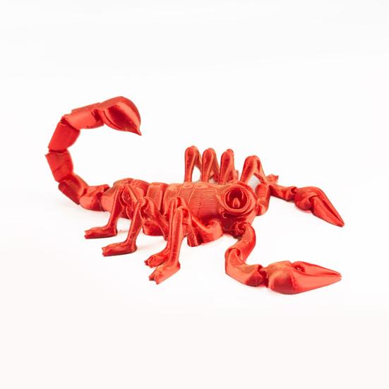 3D Printed Scorpion Figurine Movable Joints Simulation Scorpion Figure Articulated Animal Model Toy Home Office Bookshelf Desktop Decoration Ornament