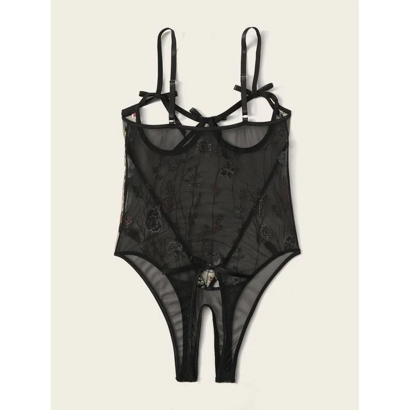 Ladies Sexy One-Piece Suspenders Underwear Women's Sleeveless Conjoined Underwear