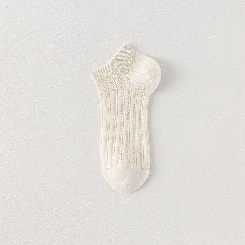 Women's Socks, Summer Thin Short Socks, Mesh Breathable Ultra-thin Cotton Socks, Shallow-mouthed Low-top Boat Socks