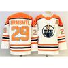 Mens Retro Ice Hockey Jersey Custom Embroidered 97 99 McDavid Gretzky Style Cotton Blend Training Shirt