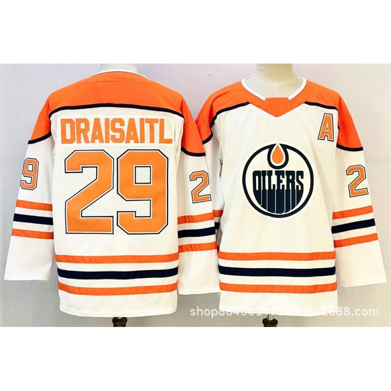 Mens Retro Ice Hockey Jersey Custom Embroidered 97 99 McDavid Gretzky Style Cotton Blend Training Shirt