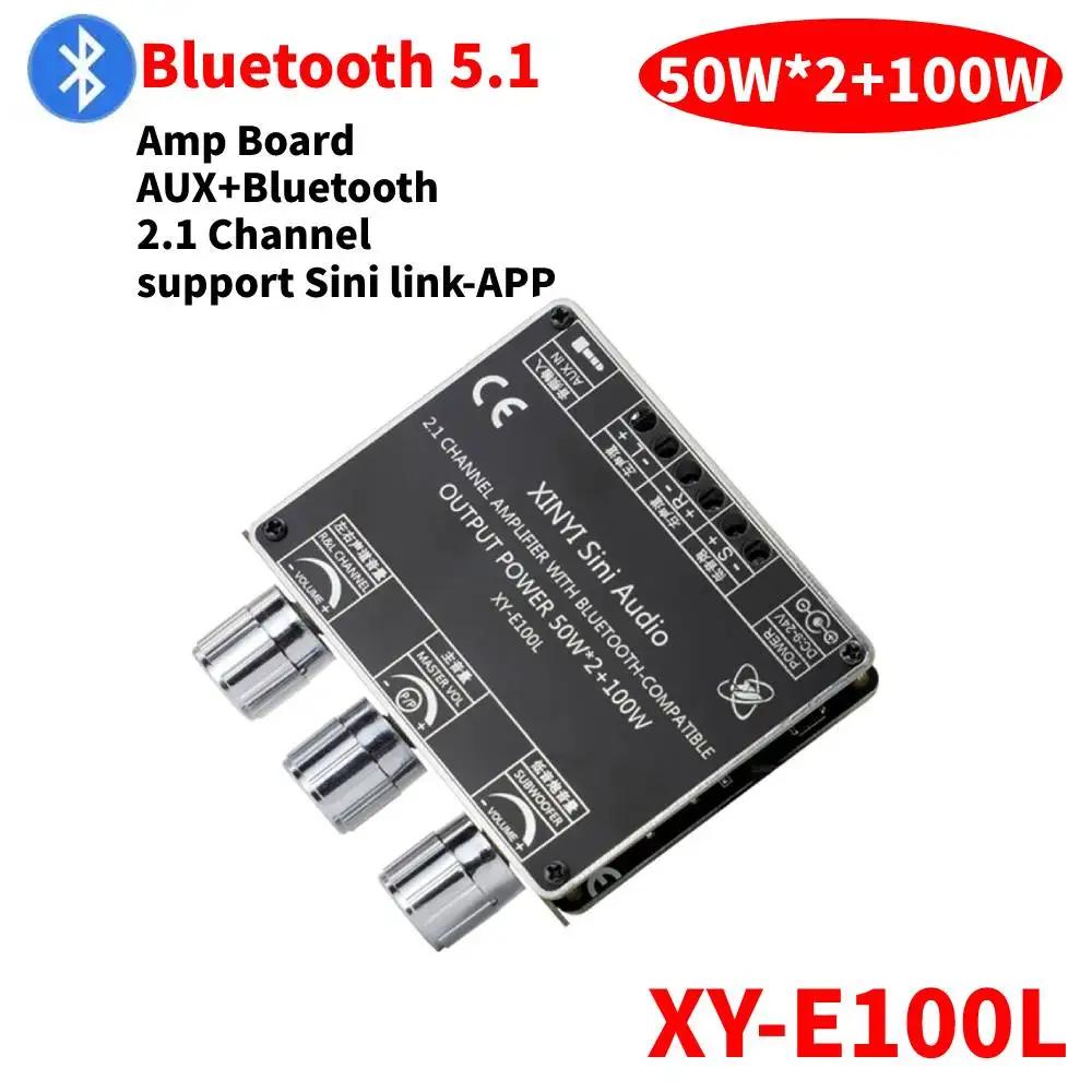 ZK-1002T Bluetooth-Compatible Amplifier HIFI 2.0 Channel 100Wx2 Audio Module Kit Adjustment Subwoofer Amplifier Board Channel