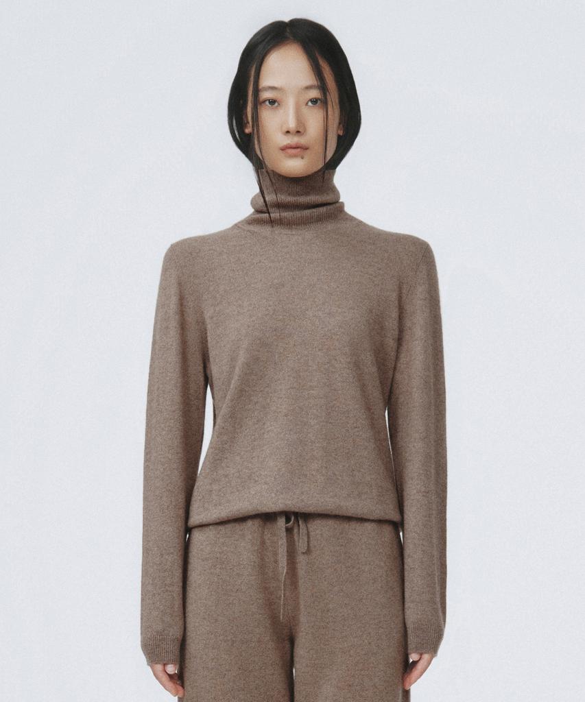 Eleuheuseu 100% Cashmere Turtleneck Basic Women'S Top (6 Types - Select 1)