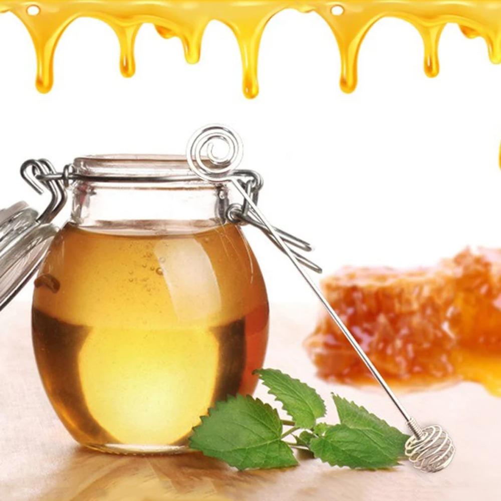 

Двуглавая металлическая ложка для смешивания, мешалка для меда из нержавеющей стали, ковш для меда, баночка для меда