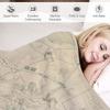 Vintage Battle of Waterloo Map (1846) Throw Blanket throw blanket for sofa Polar blanket Soft Bed Blankets