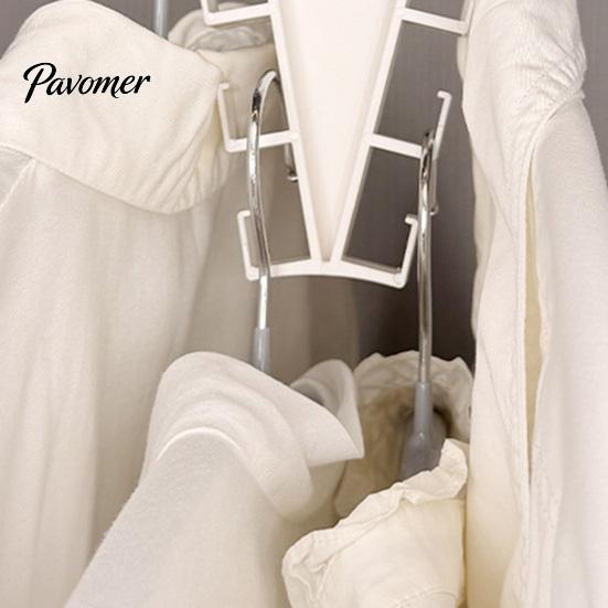 360 Degree Rotating Hook V Shaped Double-Sided Closet Organizer, Multi-Layer Vertical Hanger, with V-shaped Double-sided Hanger 12 Non-Slip