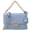 Michael Kors MK Cece 18 Metal Logo Push Lock Closure Polyester Shoulder Crossbody Bag Small Women Bags Light-Blue 35F2G0EC5O-PALEBLUE