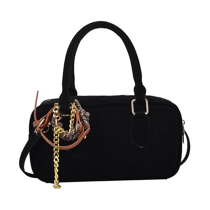 Simplicity Women's Crossbody Bags High Quality Trend  Casual Versatile Suede Ladies Shoulder Bags