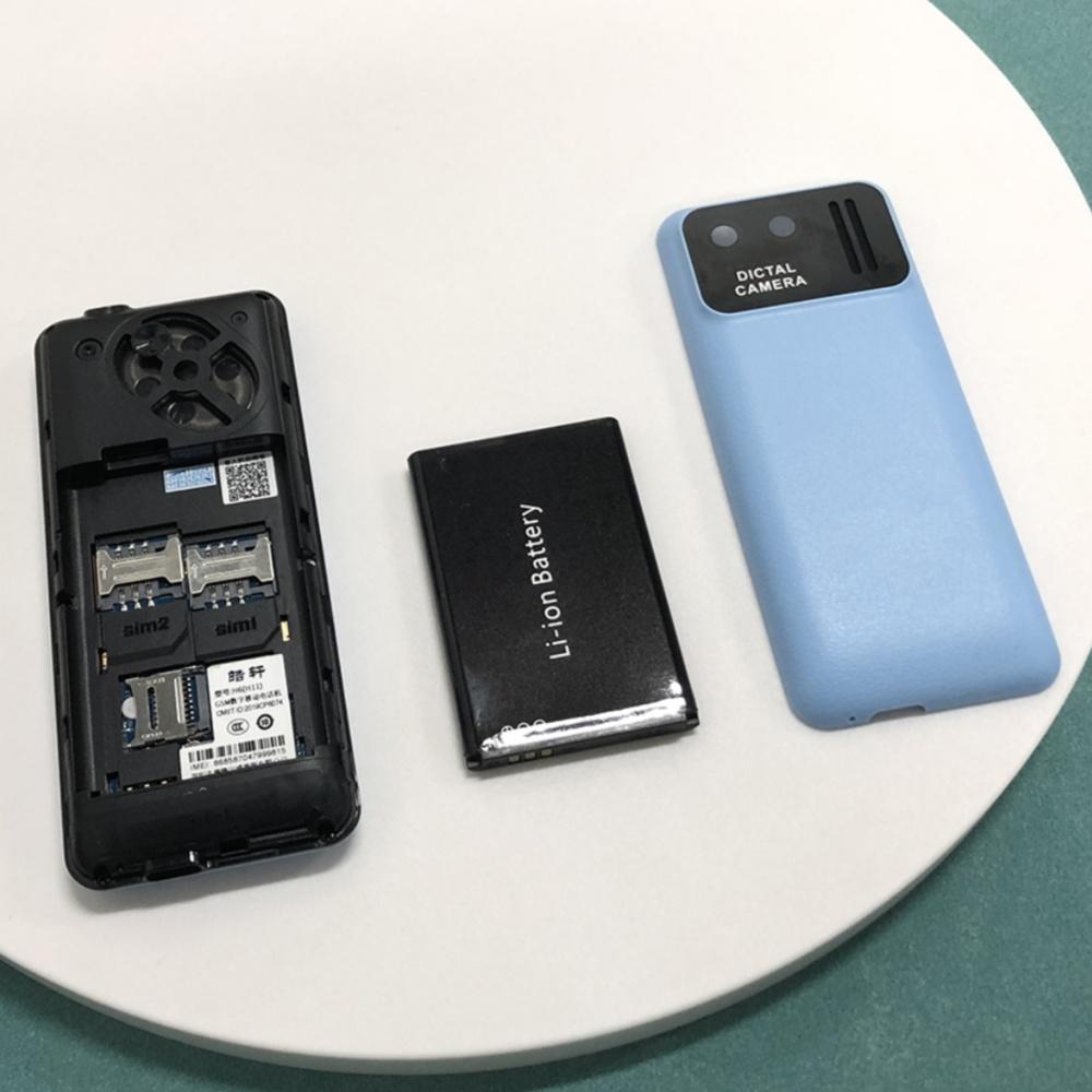 I79(H6) 4G Mini Bar Mobilní telefon LTE 4G Tlačítkový telefon 2,4palcový TFT 1500mAh Budík Přehrávač hudby Svítilna Funkce dvou SIM karet Mobilní telefon