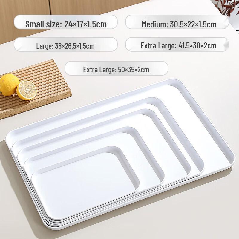 Japanese Style Plastic Rectangular Serving Tray