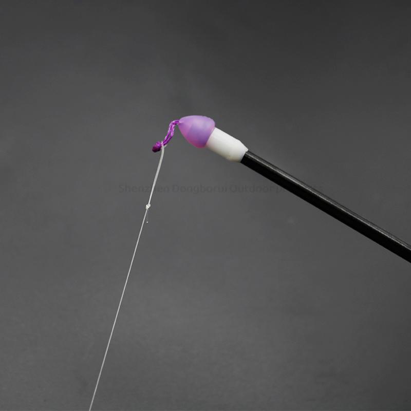 5pcs/Set Carp Fishing Sliding Dacron Connectors Pre-Formed Loop For Easy Sliding Onto Elastic And Pole Rig Line For Fishing Tackle