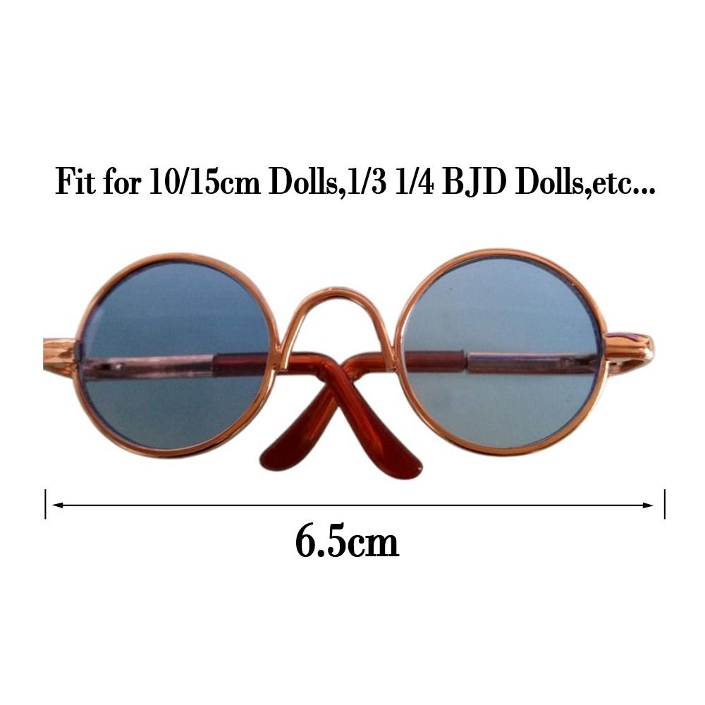 1/31/4 BJD Mini Plush Doll Cute Heart Frame Glasses Clothes For 10/15cm Dolls Plush Doll Eyeglasses