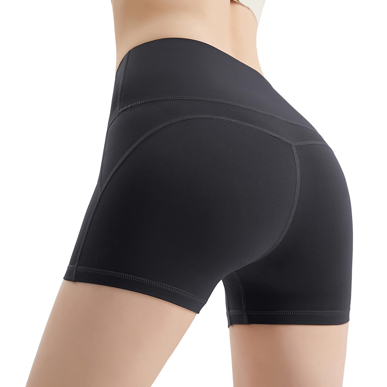 

MORGEN SKY Yoga Beautiful DK110 Women s Pants, Shorts, 2/3/4 Length, Leggings, High-Waisted, Butt-Lifting Tights, Breathable, Quick-Drying, Summer, серый