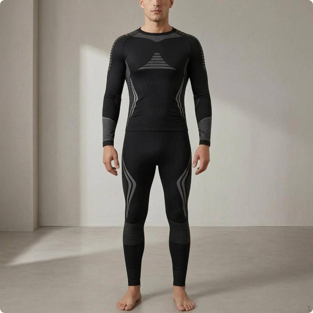 Ski Thermal Underwear Dry Compression Set Warm Base Layer for Women, Men,