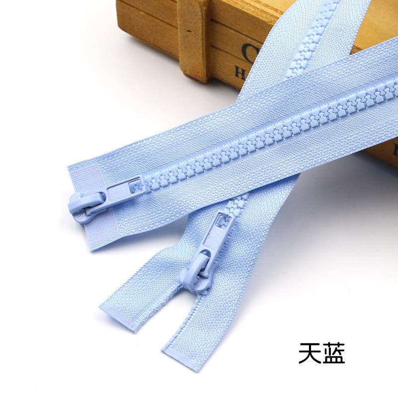 Color No. 5 Resin Double Head Open Tail Zipper Clothing Accessories Down Jacket Clothes Jacket Zipper Diy Accessories