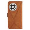 For OnePlus 13R 5G Case Skin Touch Lines Imprinted PU Leather Flip Phone Cover