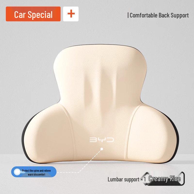 BYD Car Neck & Lumbar Support Cushion for Qinplus/Songpro/Seagull/Haipei Hui