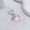 Elegant Heart Keychain Pendant Key Charm Keyring for Everyday Use and Travel