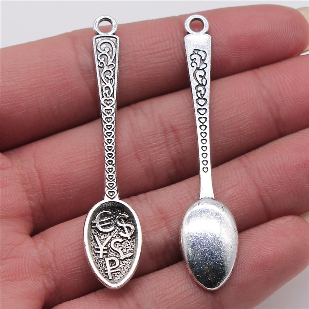 20pcs Tableware Dinnerware Dinner Set Dinner Service Knife Spoon Fork Charms For Jewelry Making DIY Crafts