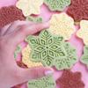 9Pcs Snowflake Shape Biscuit Mold Christmas Cookie Cutter Molds Embossers Icing Cookie Pastry Mould Household Baking Tools