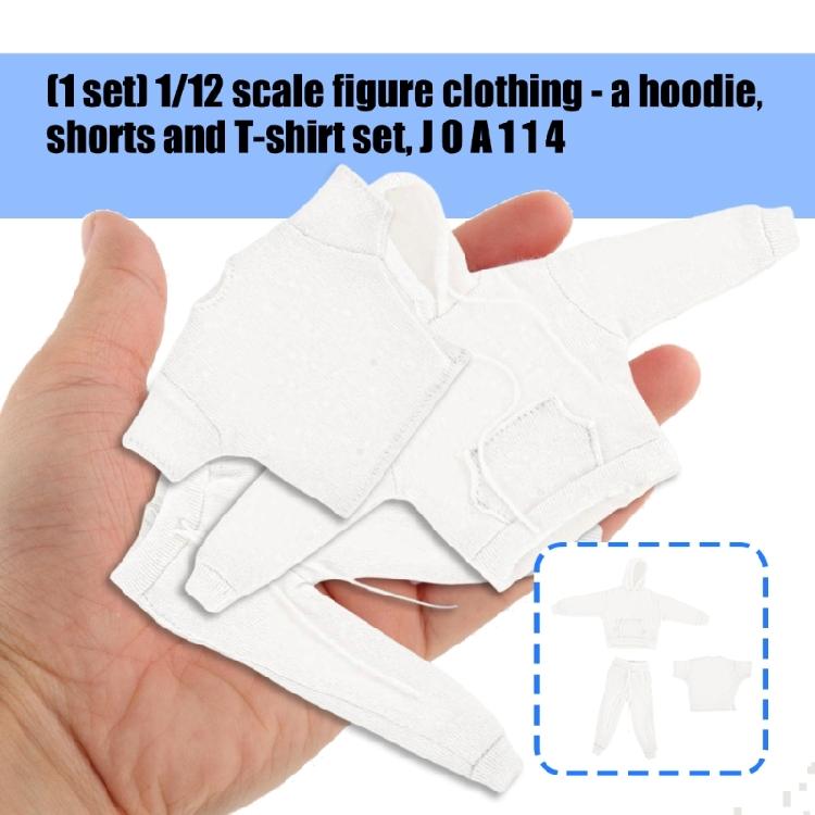 Realistic Miniature Soldier Figure Outfit 3in1 Clothes Set Breathable Hoodie Sweatpants Tees For Doll Display Scene