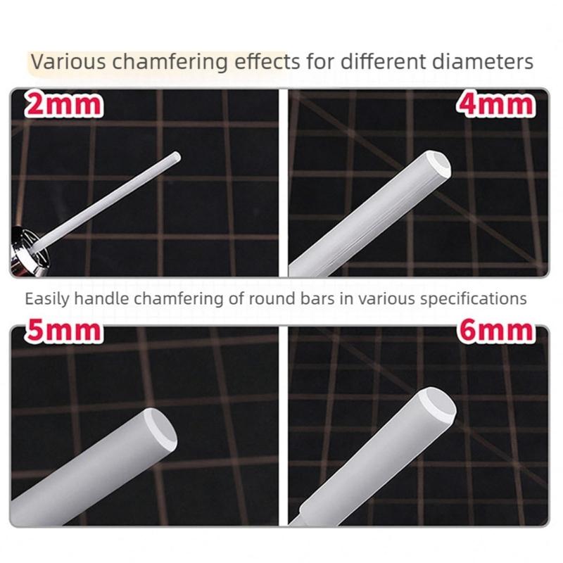 Metal Round Bar Chamfering Tool With Hole Positioning Guide Center Hole Locator For DIY And Hobbies Projects
