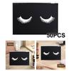 Stylish 50 Count Lash Bags Cute Eyelash Makeup Bags with Zipper