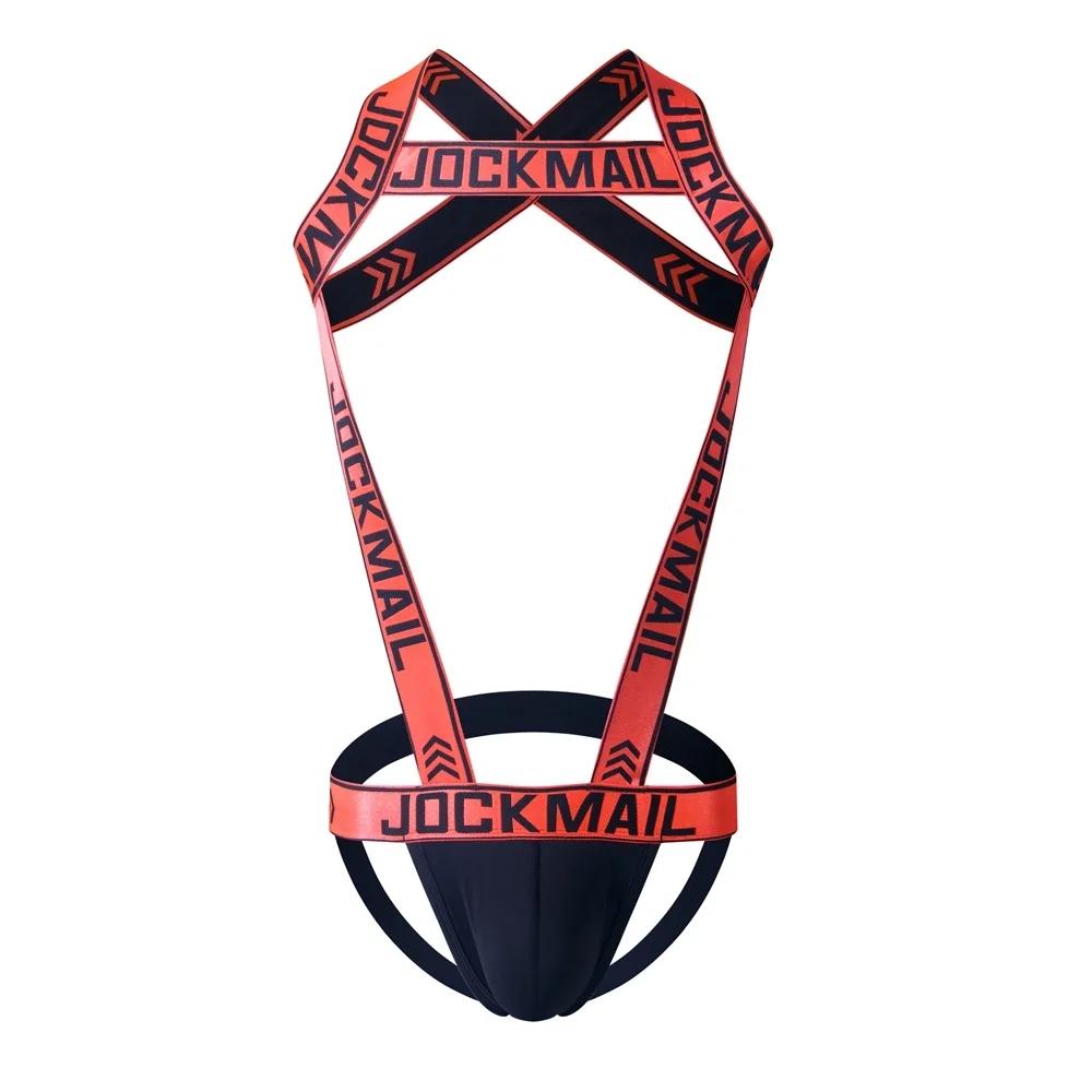 Men's Sexy Nylon Jockstrap Underwear Bodysuit  Suspender Jumpsuits Man Harness Gay Underwear Mens Lingerie Sissy Panties