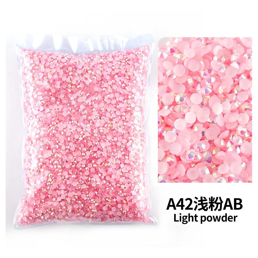 Wholesale Bulk Resin Rhinestone Jelly Color AB transparent AB 2mm,3mm,4mm,5mm,6mm Facets FlatBack Nail Art Garment Decoration