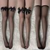Sexy Overknee Long Socks Women Sweet Girls Lolita Bowknot Thigh High Fishnet Stockings Gothic Punk Lace Mesh Legging